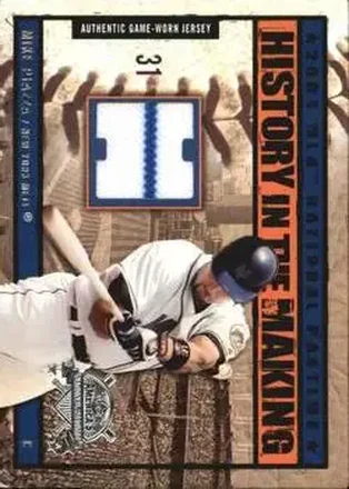 2004 Fleer National Pastime - History in the Making Jersey #HM-MP - Mike Piazza - New York Mets