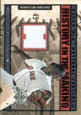 2004 Fleer National Pastime - History in the Making Jersey #HM-PM - Pedro Martinez - Boston Red Sox