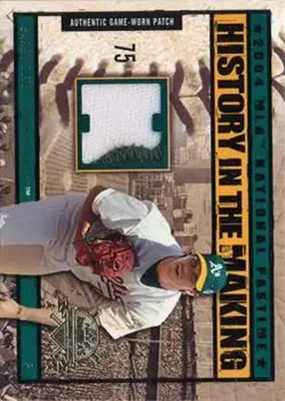 2004 Fleer National Pastime - History in the Making Patch #HM-BZ - Barry Zito - Oakland Athletics