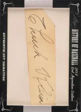 2012 Leaf Cut Signature History of Baseball #NNO - Chuck Klein