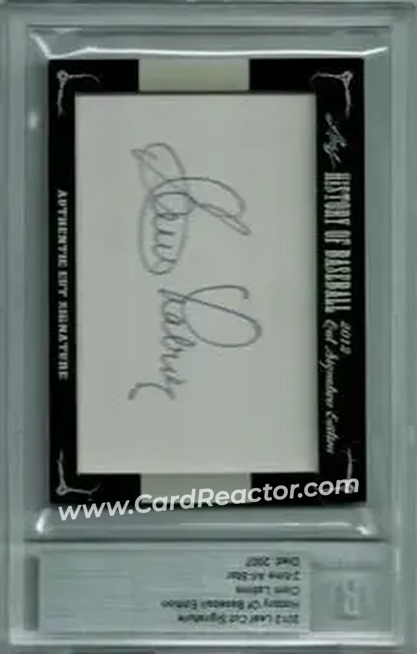 2012 Leaf Cut Signature History of Baseball #NNO - Clem Labine - Front 2012 Leaf Cut Signature History of Baseball #NNO - Clem Labine - Front