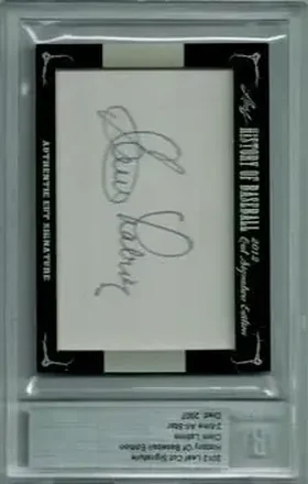 2012 Leaf Cut Signature History of Baseball #NNO - Clem Labine