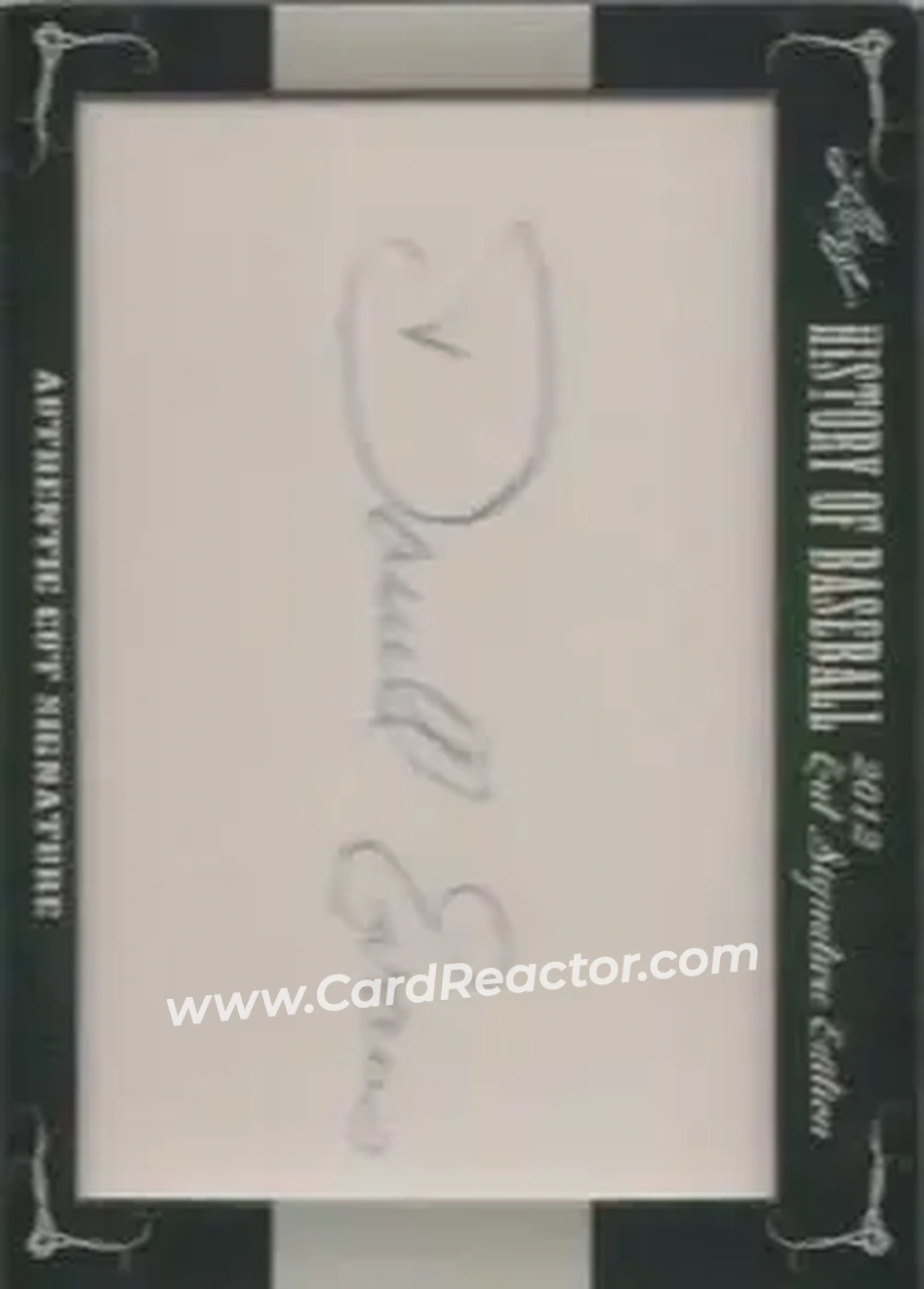 2012 Leaf Cut Signature History of Baseball #NNO - Darrell Evans - Front 2012 Leaf Cut Signature History of Baseball #NNO - Darrell Evans - Front