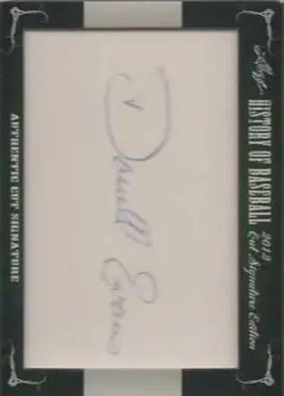 2012 Leaf Cut Signature History of Baseball #NNO - Darrell Evans