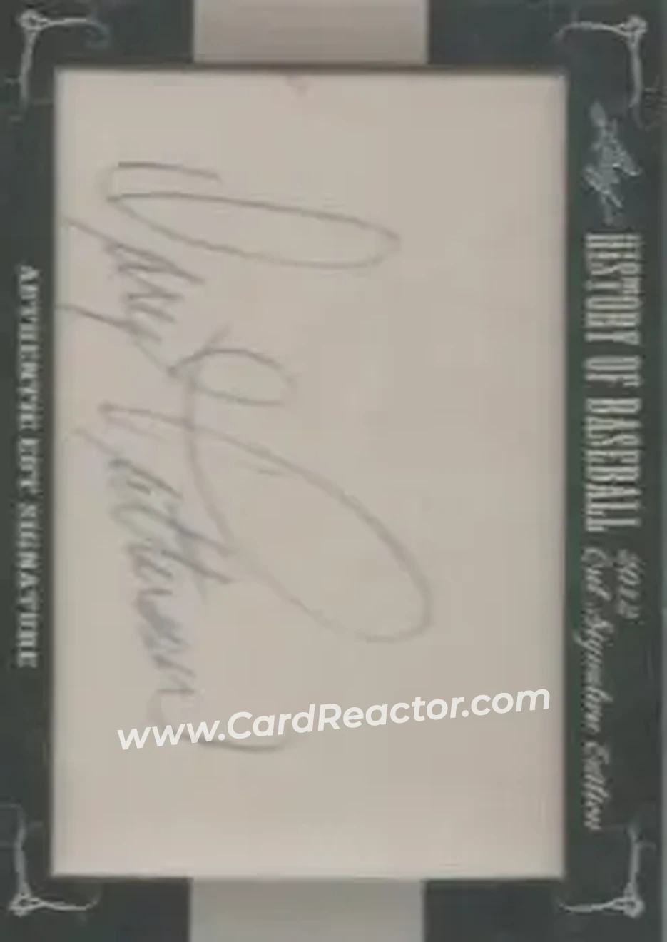 2012 Leaf Cut Signature History of Baseball #NNO - Daryl Patterson - Front
