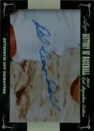 2012 Leaf Cut Signature History of Baseball #NNO - Del Crandall