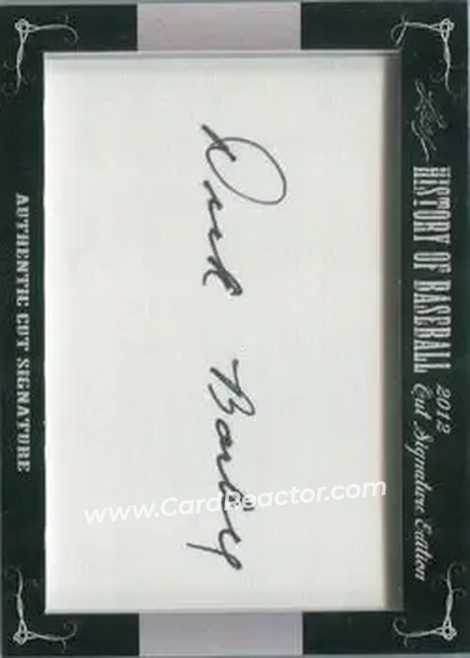 2012 Leaf Cut Signature History of Baseball #NNO - Dick Bartell - Front