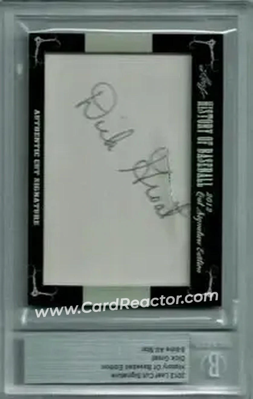 2012 Leaf Cut Signature History of Baseball #NNO - Dick Groat - Front