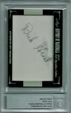 2012 Leaf Cut Signature History of Baseball #NNO - Dick Groat