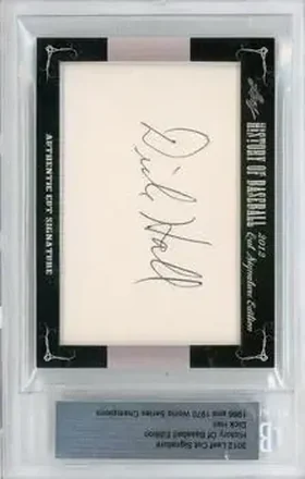 2012 Leaf Cut Signature History of Baseball #NNO - Dick Hall