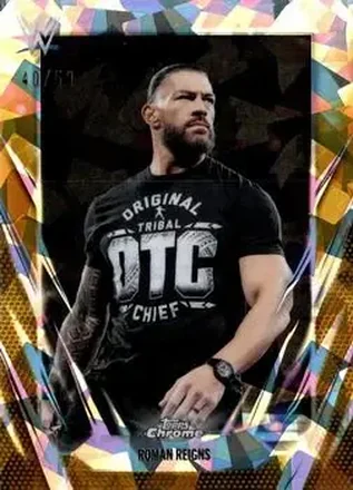 2026 Topps Chrome Sapphire Edition WWE - Gold #18 - Roman Reigns