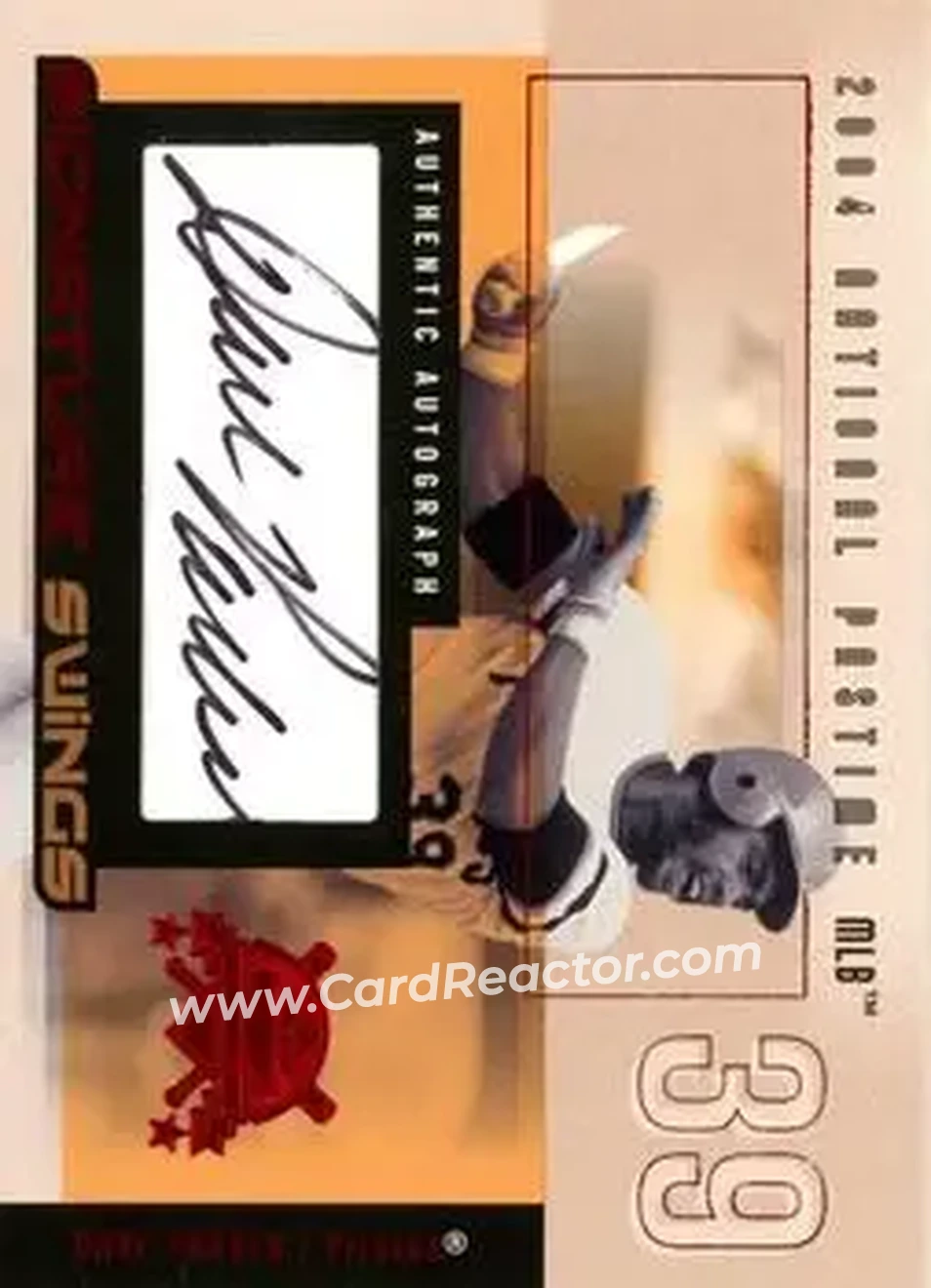 2004 Fleer National Pastime - Signature Swings Red #SSA-DP - Dave Parker - Pittsburgh Pirates - Front