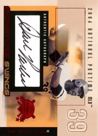 2004 Fleer National Pastime - Signature Swings Red #SSA-DP - Dave Parker - Pittsburgh Pirates