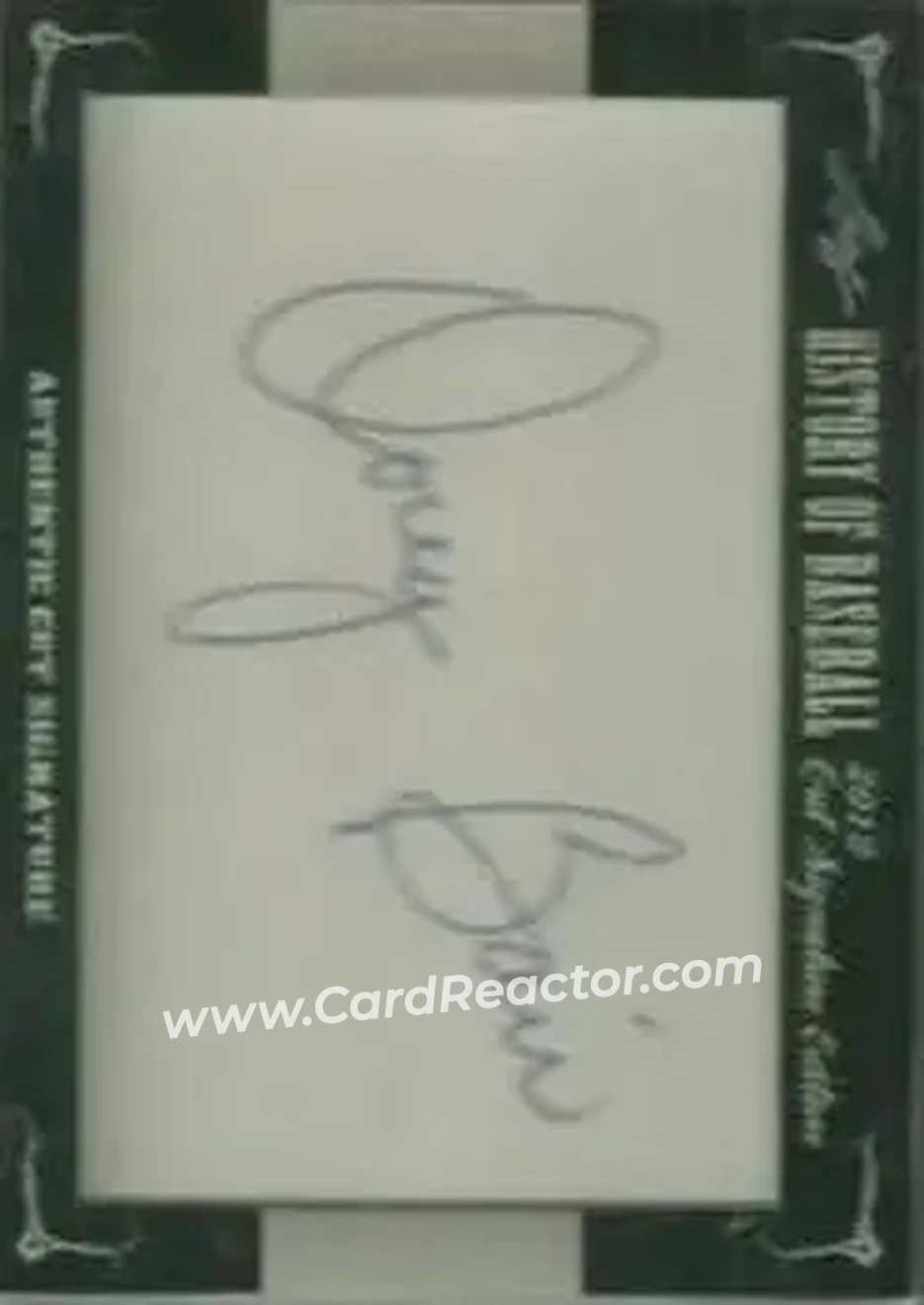 2012 Leaf Cut Signature History of Baseball #NNO - Doug Bair - Front 2012 Leaf Cut Signature History of Baseball #NNO - Doug Bair - Front
