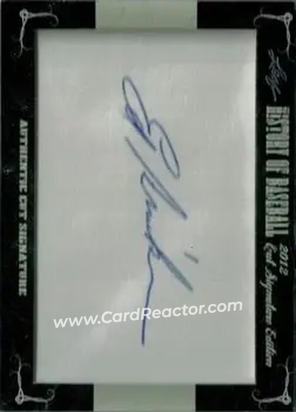 2012 Leaf Cut Signature History of Baseball #NNO - Ed Brinkman - Front