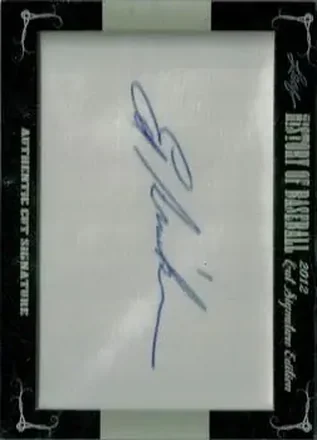 2012 Leaf Cut Signature History of Baseball #NNO - Ed Brinkman