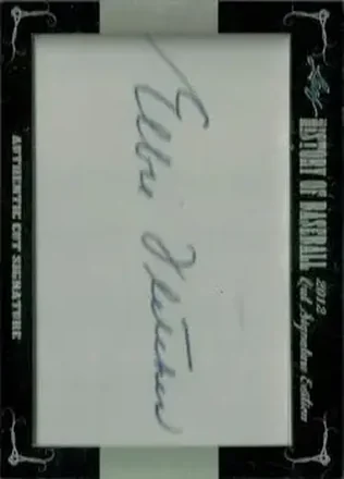 2012 Leaf Cut Signature History of Baseball #NNO - Elbie Fletcher