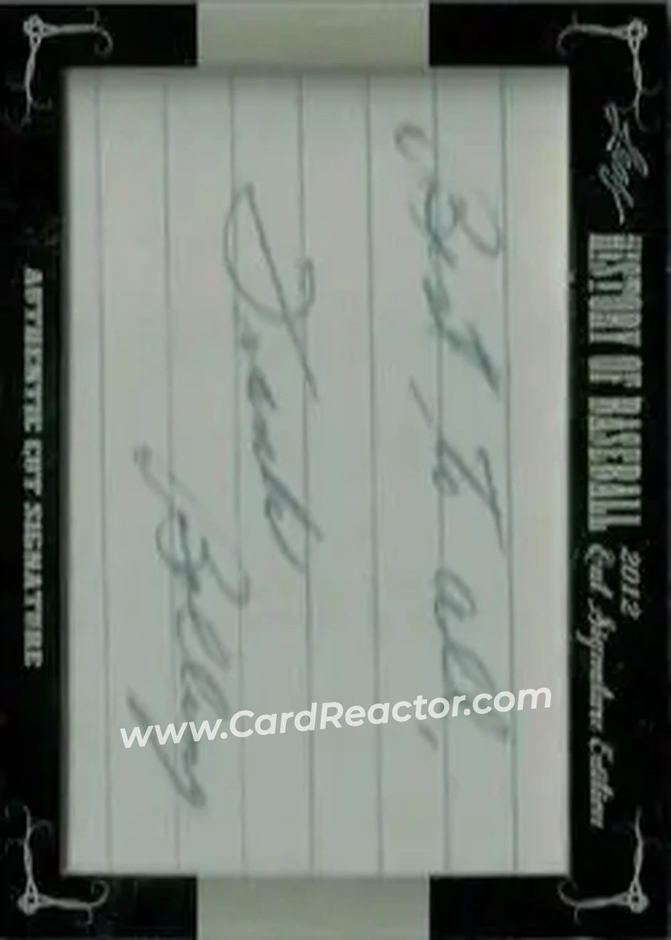 2012 Leaf Cut Signature History of Baseball #NNO - Frank Bolling - Front 2012 Leaf Cut Signature History of Baseball #NNO - Frank Bolling - Front