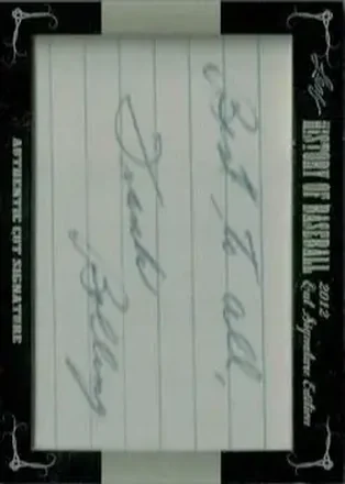 2012 Leaf Cut Signature History of Baseball #NNO - Frank Bolling