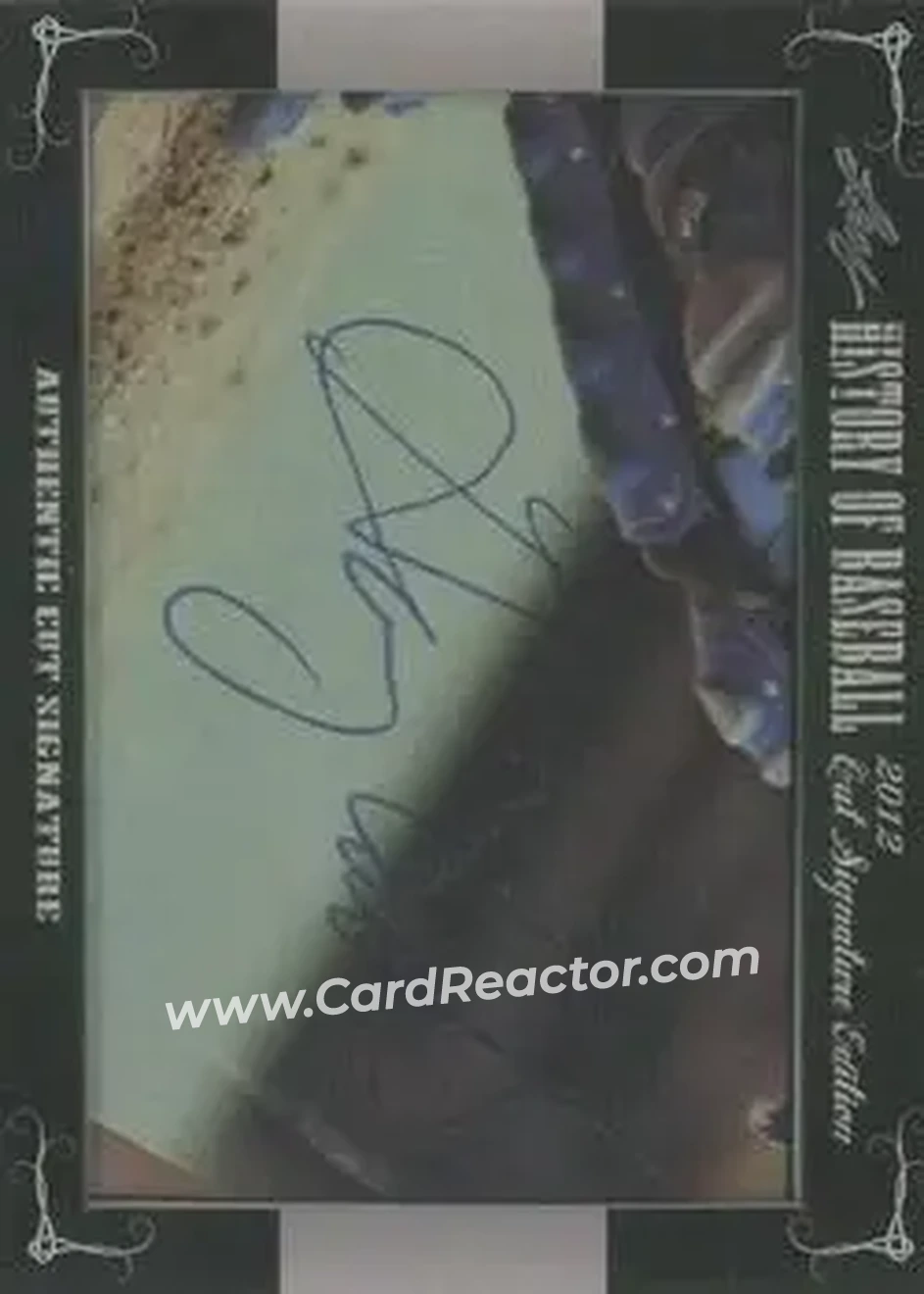 2012 Leaf Cut Signature History of Baseball #NNO - Gary Carter - Front 2012 Leaf Cut Signature History of Baseball #NNO - Gary Carter - Front