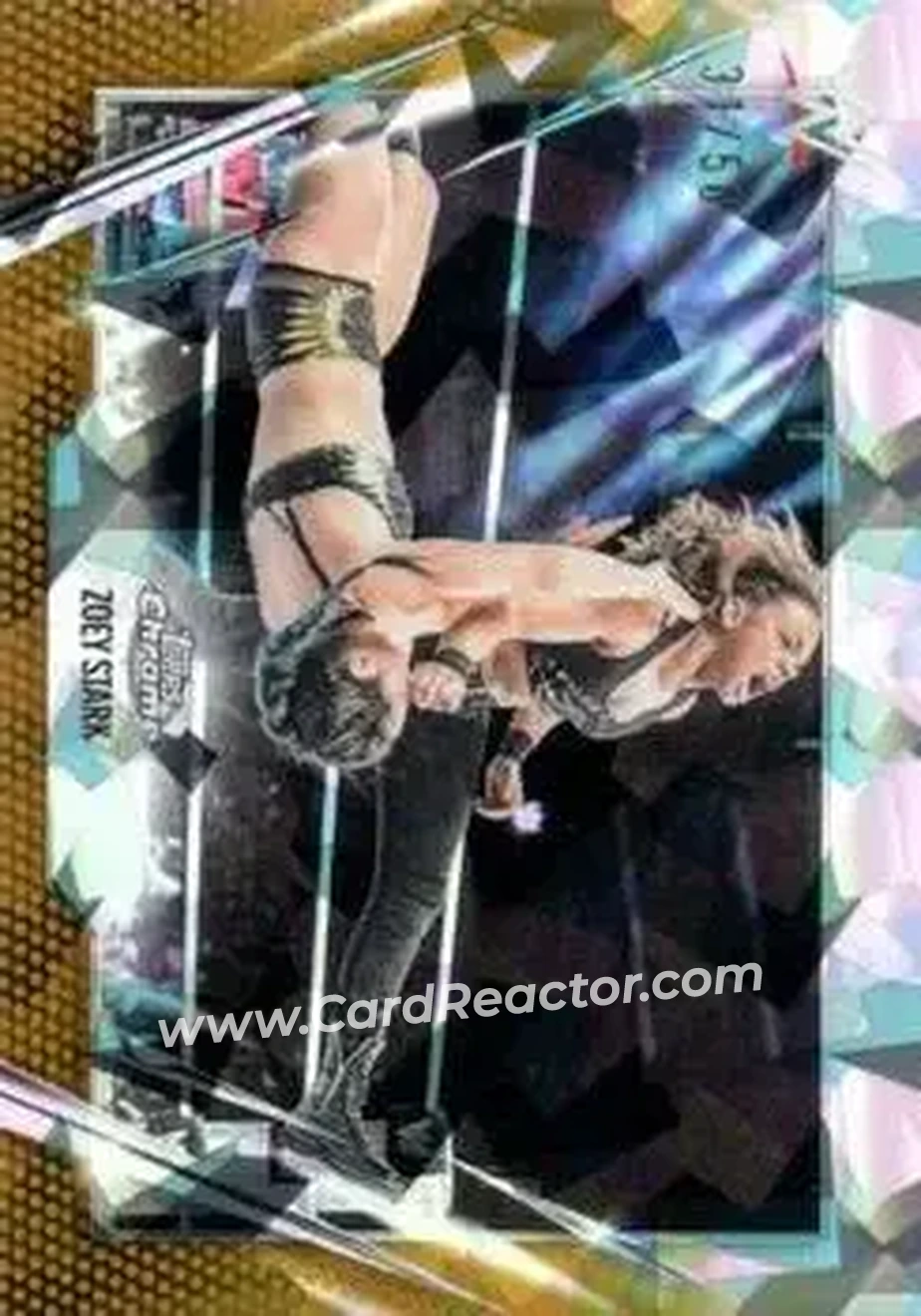 2026 Topps Chrome Sapphire Edition WWE - Gold #60 - Zoey Stark - Front