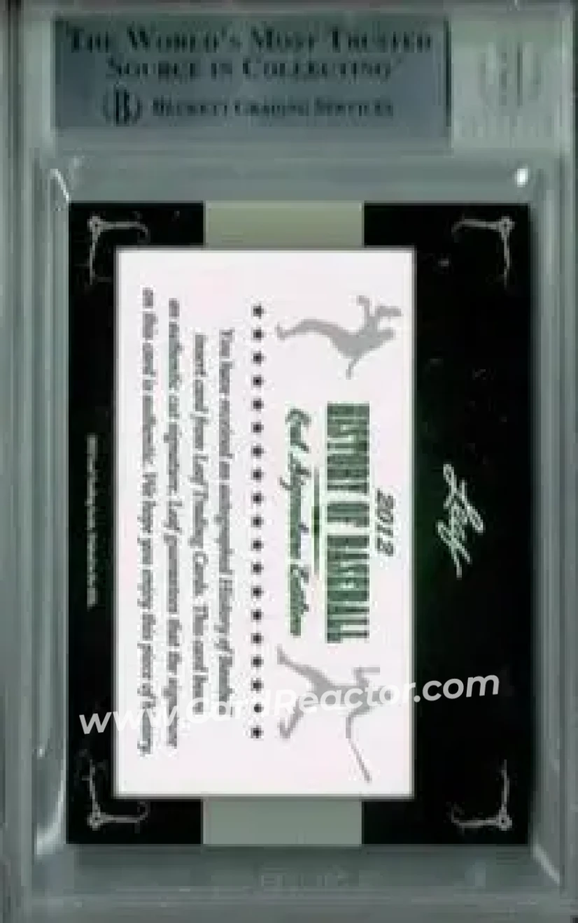 2012 Leaf Cut Signature History of Baseball #NNO - Grant Jackson - Back 2012 Leaf Cut Signature History of Baseball #NNO - Grant Jackson - Back