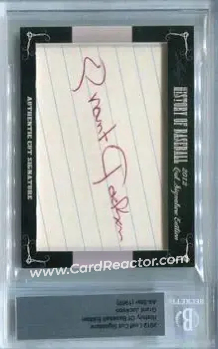 2012 Leaf Cut Signature History of Baseball #NNO - Grant Jackson - Front 2012 Leaf Cut Signature History of Baseball #NNO - Grant Jackson - Front