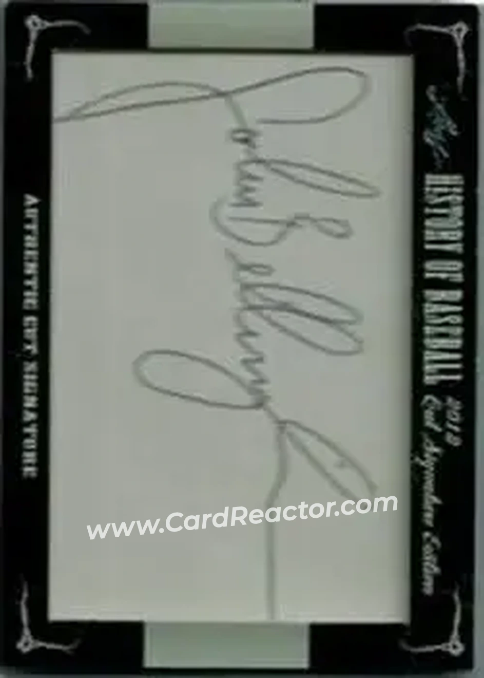 2012 Leaf Cut Signature History of Baseball #NNO - Jack Billingham - Front