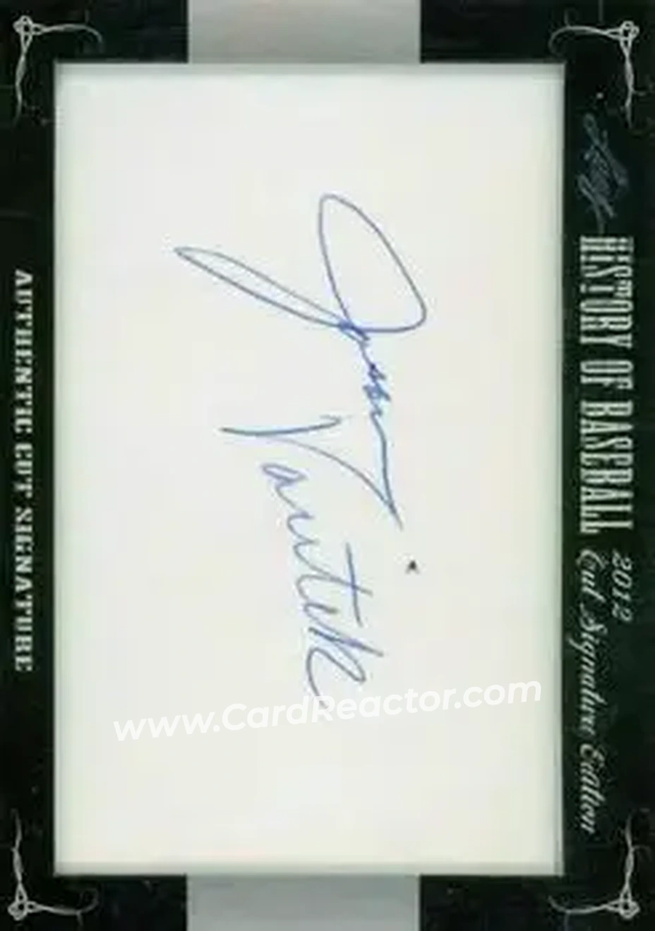 2012 Leaf Cut Signature History of Baseball #NNO - Jason Varitek - Front