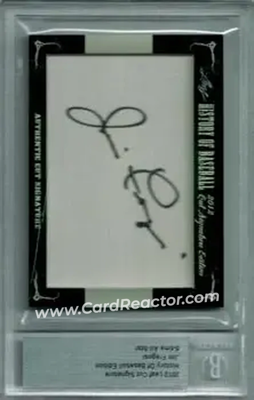 2012 Leaf Cut Signature History of Baseball #NNO - Jim Fregosi - Front 2012 Leaf Cut Signature History of Baseball #NNO - Jim Fregosi - Front