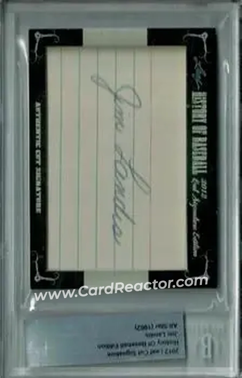 2012 Leaf Cut Signature History of Baseball #NNO - Jim Landis - Front