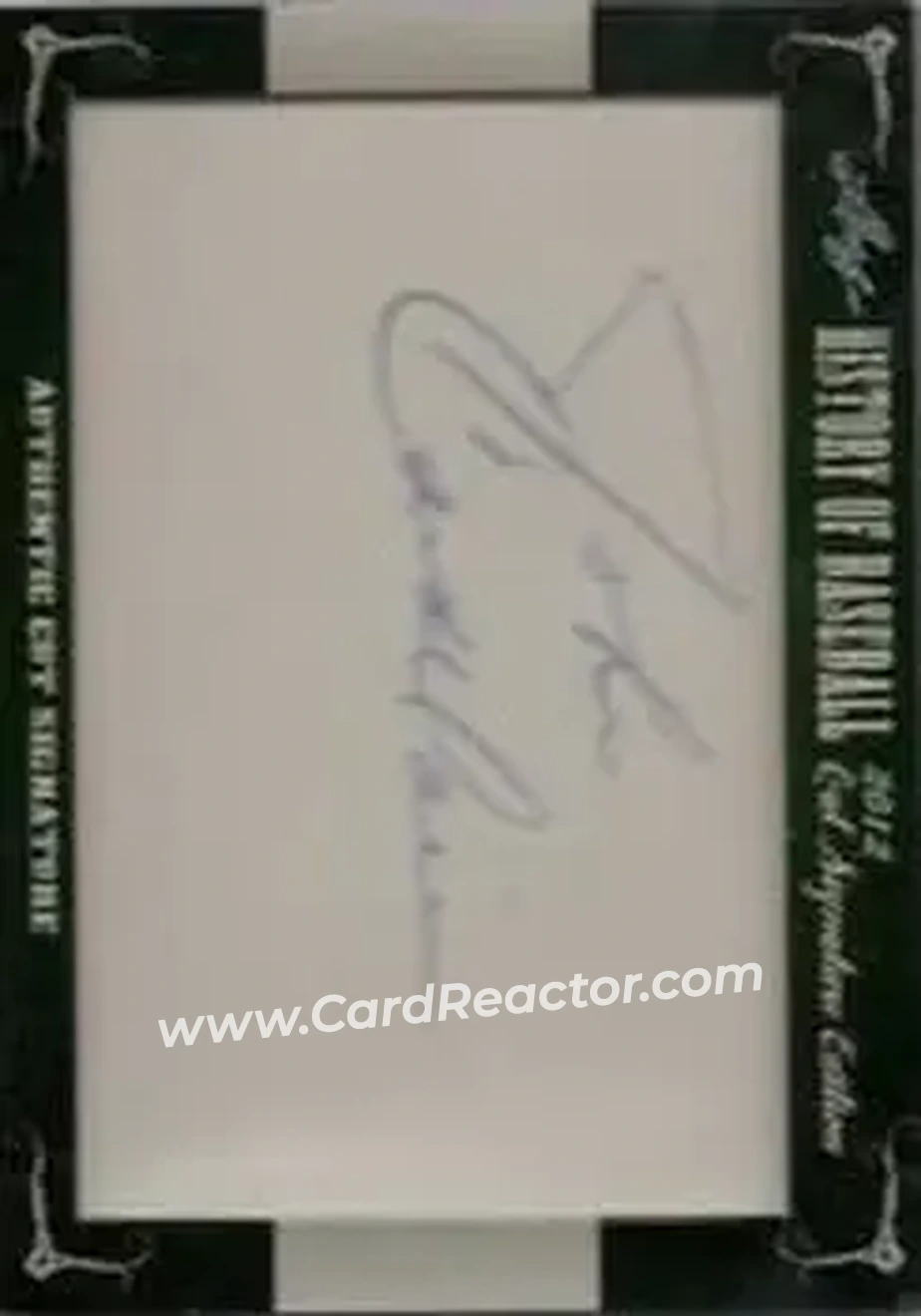 2012 Leaf Cut Signature History of Baseball #NNO - John Candelaria - Front 2012 Leaf Cut Signature History of Baseball #NNO - John Candelaria - Front