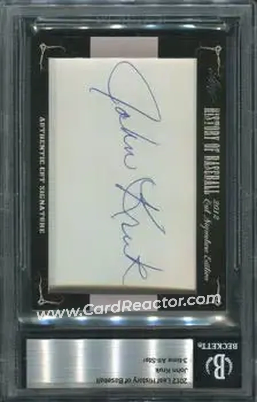 2012 Leaf Cut Signature History of Baseball #NNO - John Kruk - Front 2012 Leaf Cut Signature History of Baseball #NNO - John Kruk - Front