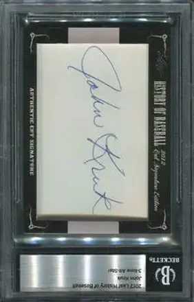 2012 Leaf Cut Signature History of Baseball #NNO - John Kruk