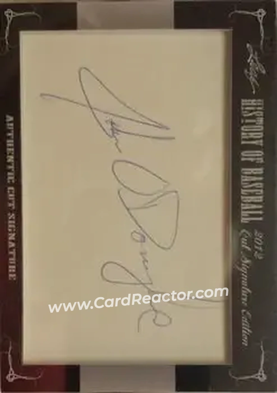 2012 Leaf Cut Signature History of Baseball #NNO - John O'Donoghue - Front