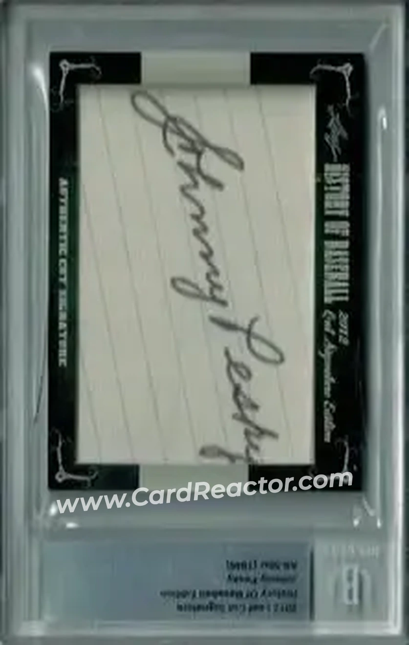 2012 Leaf Cut Signature History of Baseball #NNO - Johnny Pesky - Front