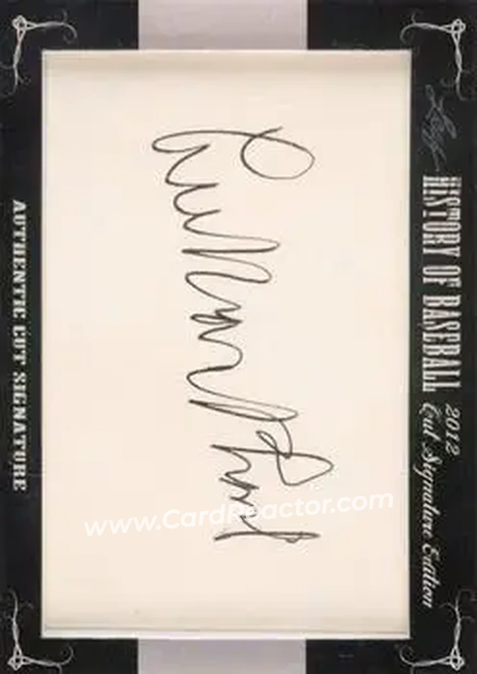 2012 Leaf Cut Signature History of Baseball #NNO - Lee MacPhail - Front