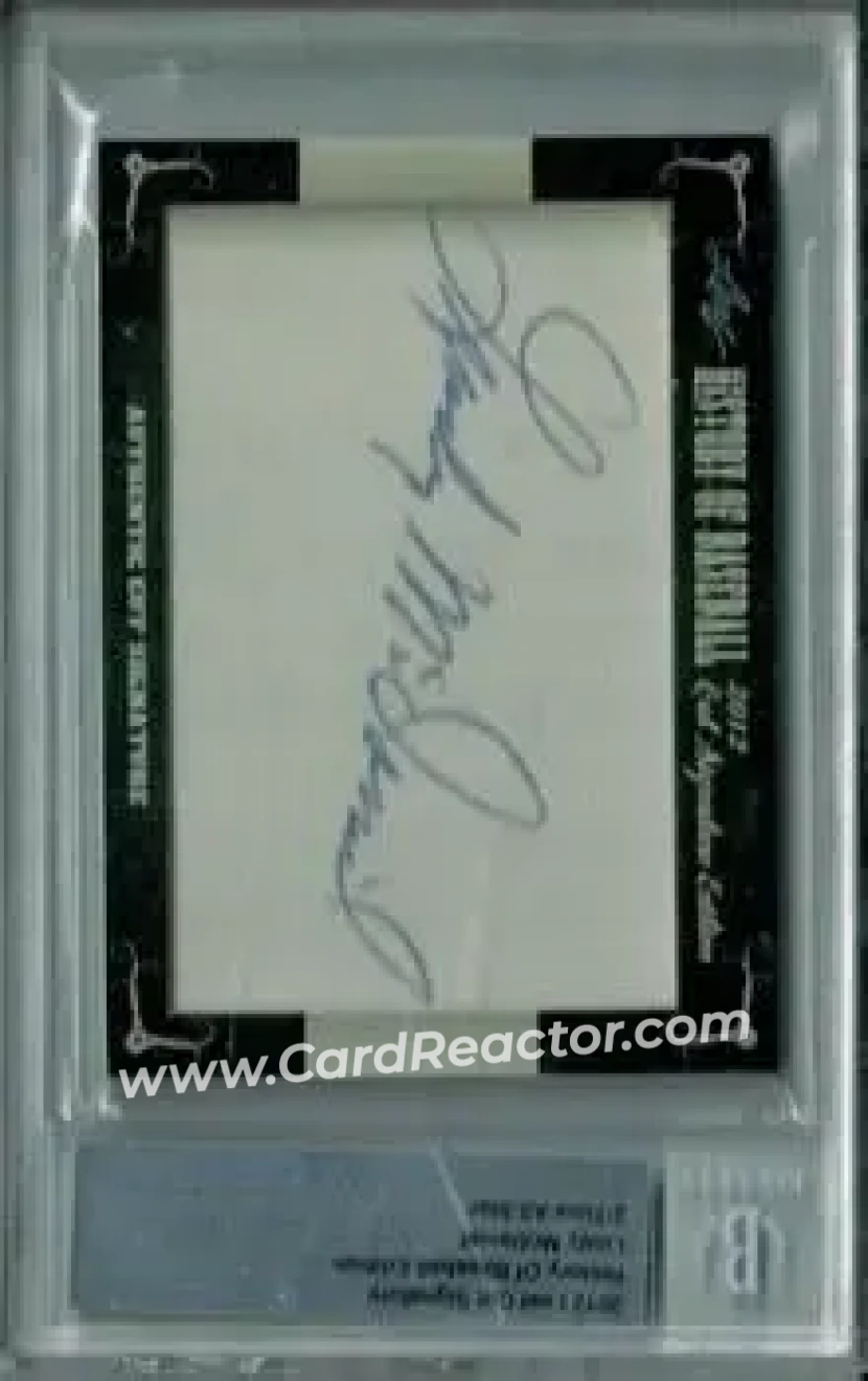 2012 Leaf Cut Signature History of Baseball #NNO - Lindy McDaniel - Front