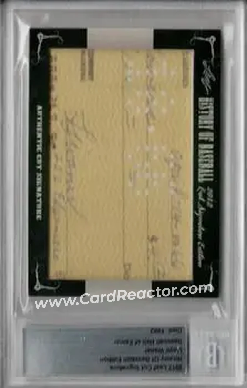 2012 Leaf Cut Signature History of Baseball #NNO - Lloyd Waner - Front