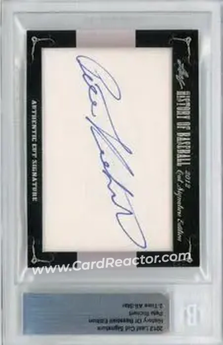 2012 Leaf Cut Signature History of Baseball #NNO - Pete Richert - Front