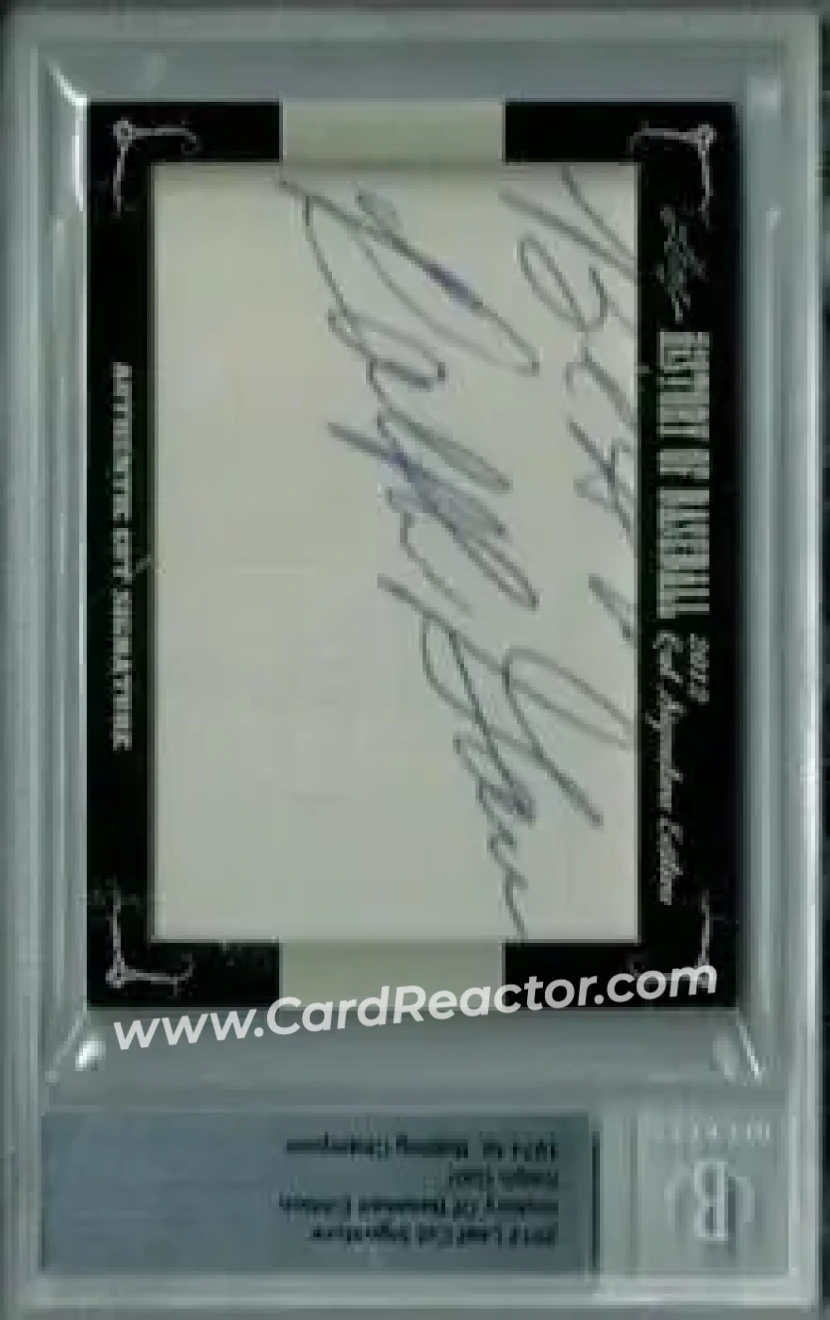 2012 Leaf Cut Signature History of Baseball #NNO - Ralph Garr - Front