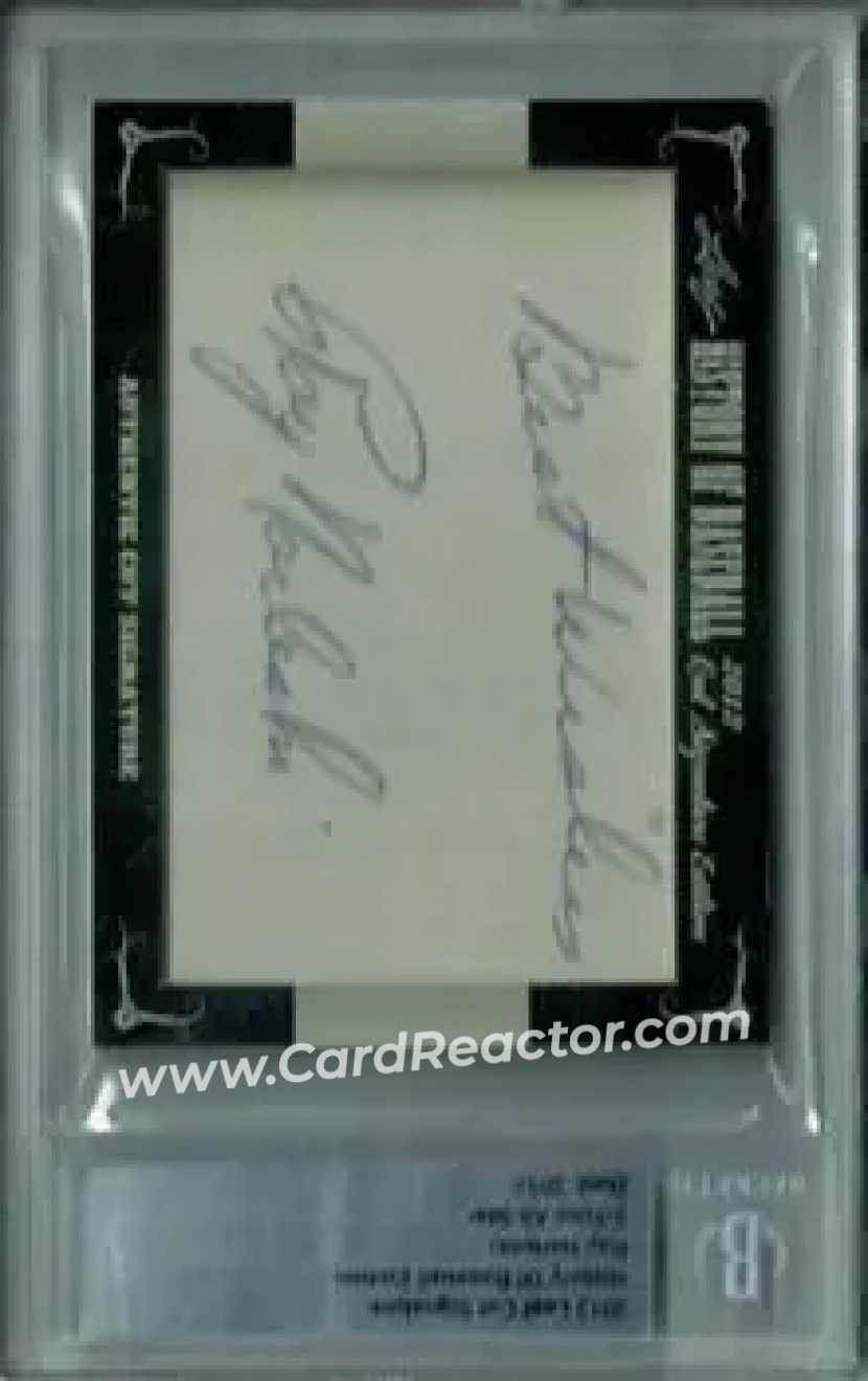 2012 Leaf Cut Signature History of Baseball #NNO - Ray Narleski - Front