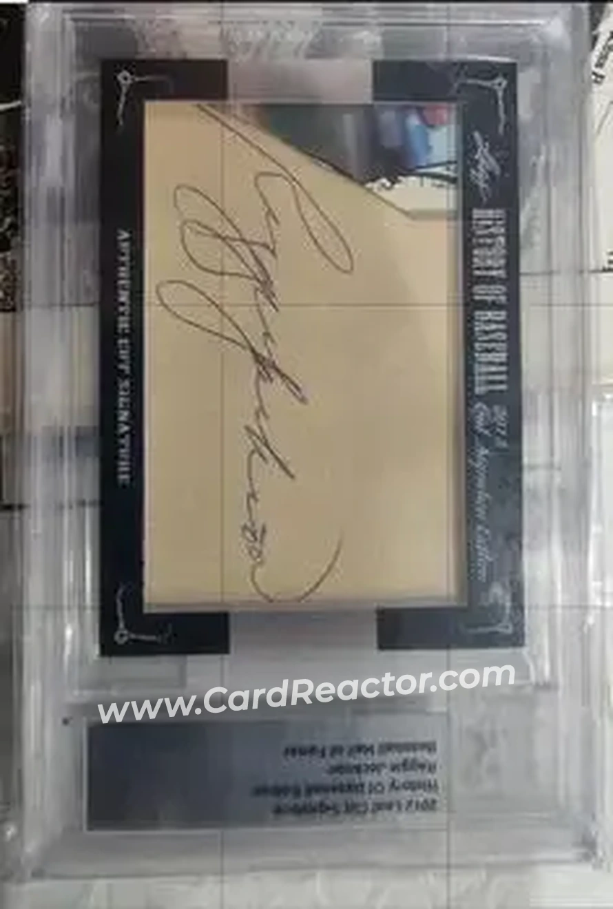 2012 Leaf Cut Signature History of Baseball #NNO - Reggie Jackson (b.1946 OF) - Front
