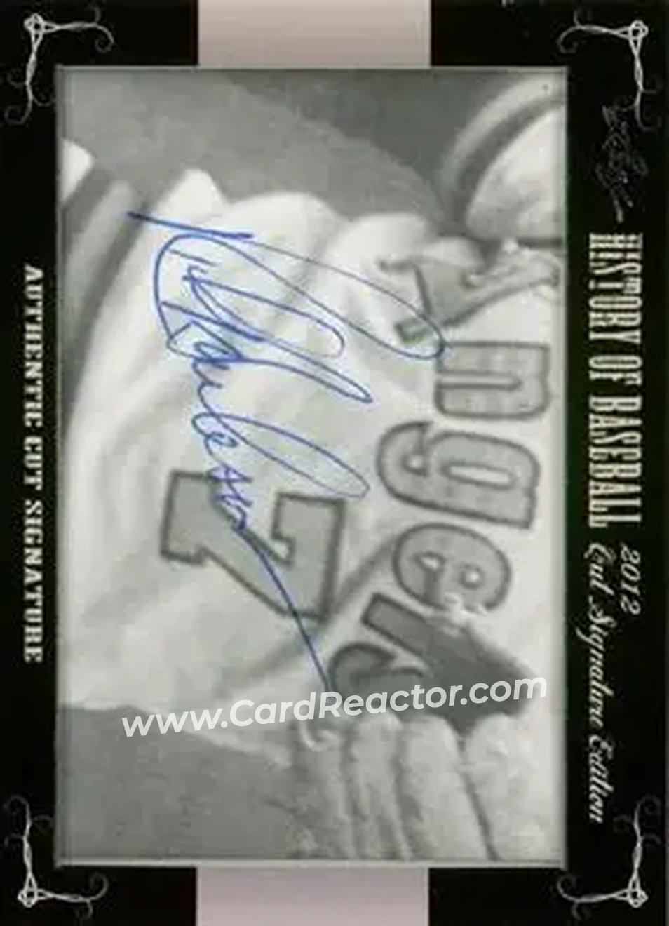 2012 Leaf Cut Signature History of Baseball #NNO - Rick Burleson - Front
