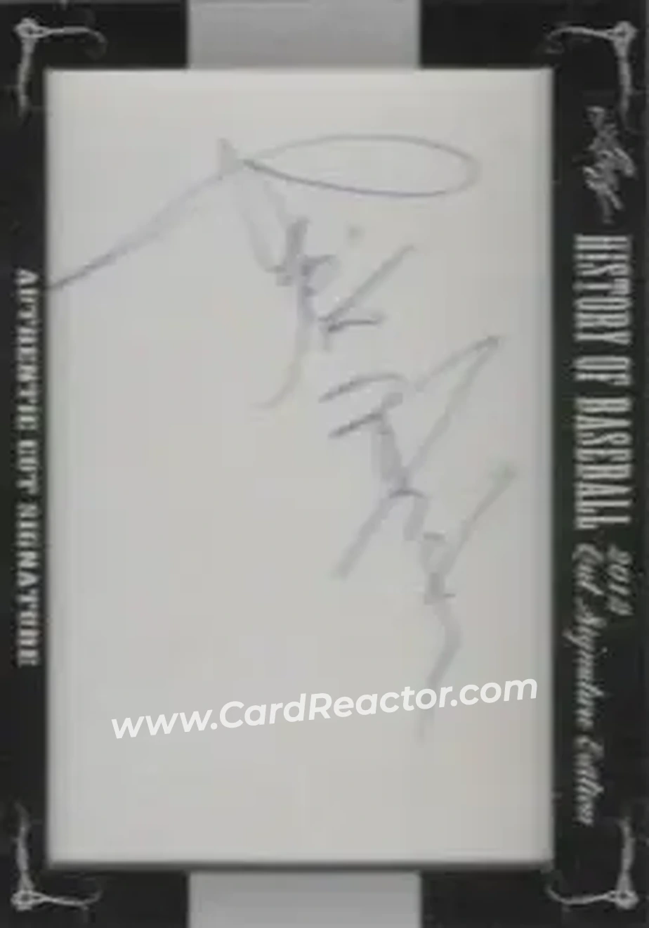 2012 Leaf Cut Signature History of Baseball #NNO - Rick Monday - Front