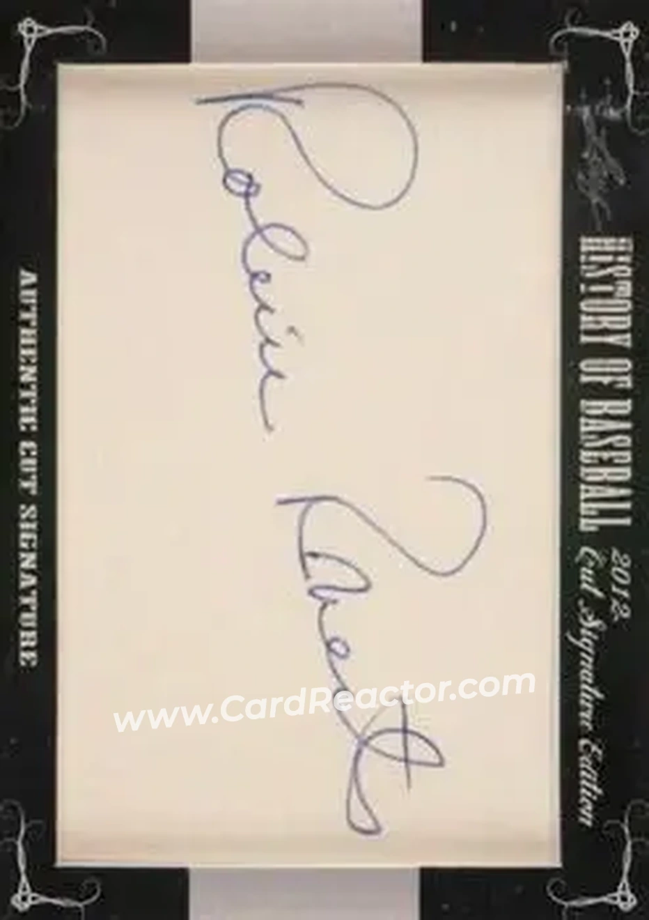 2012 Leaf Cut Signature History of Baseball #NNO - Robin Roberts - Front