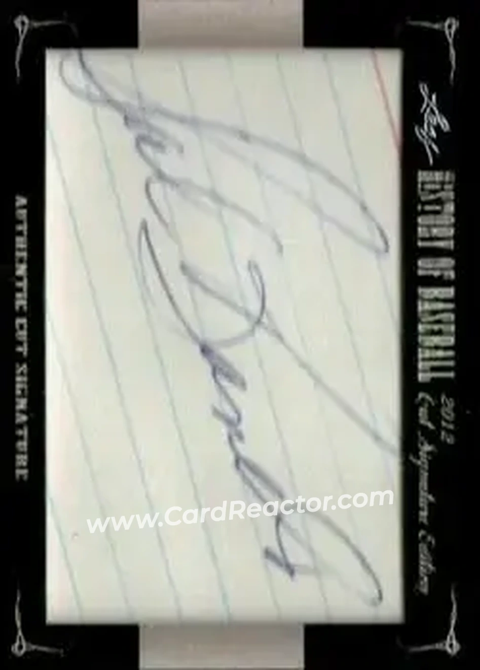 2012 Leaf Cut Signature History of Baseball #NNO - Sal Bando - Front
