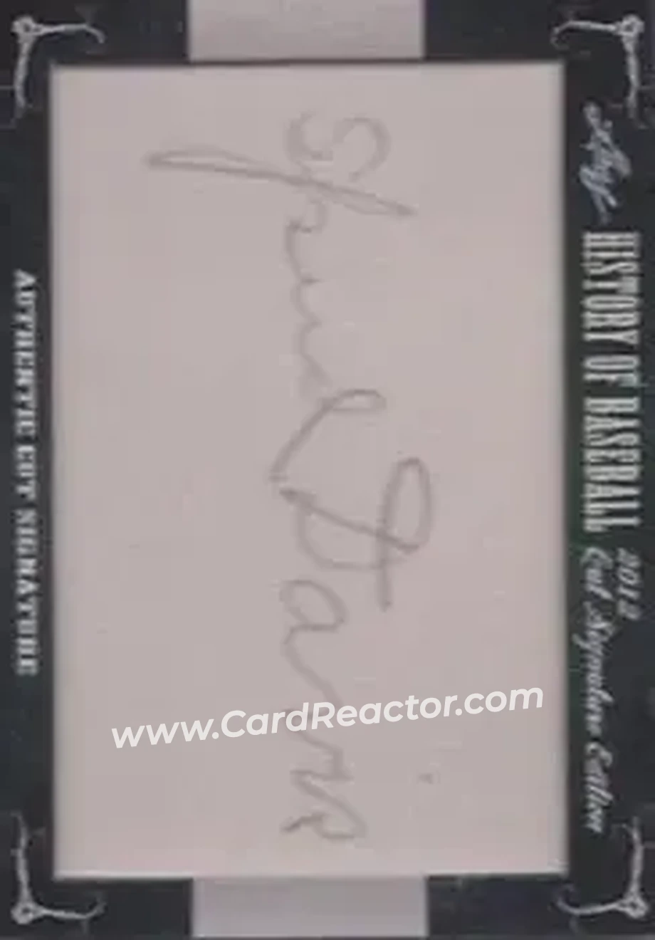 2012 Leaf Cut Signature History of Baseball #NNO - Virgil Davis - Front