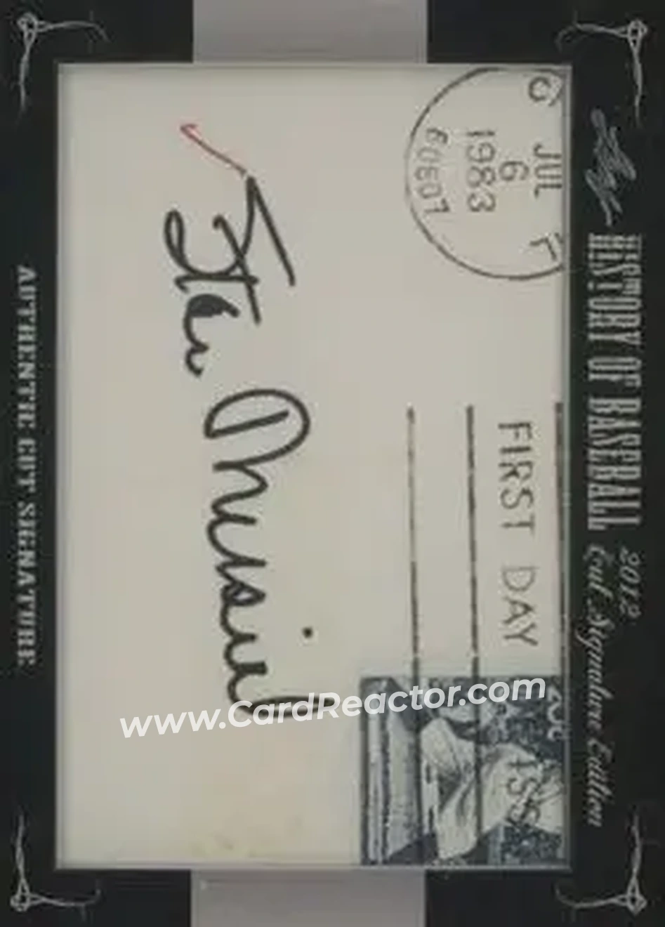 2012 Leaf Cut Signature History of Baseball #NNO - Stan Musial - Front