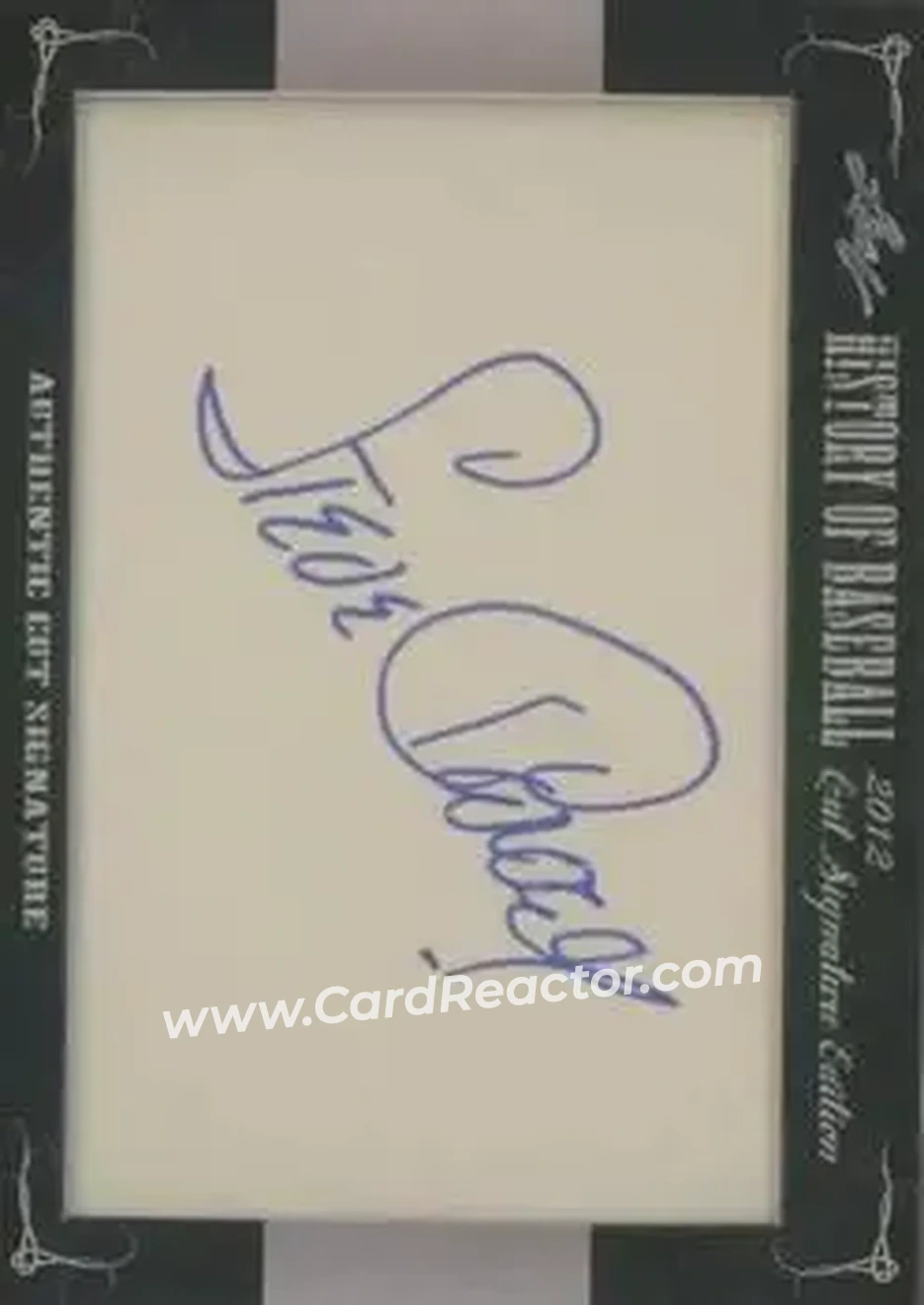 2012 Leaf Cut Signature History of Baseball #NNO - Steve Garvey - Front